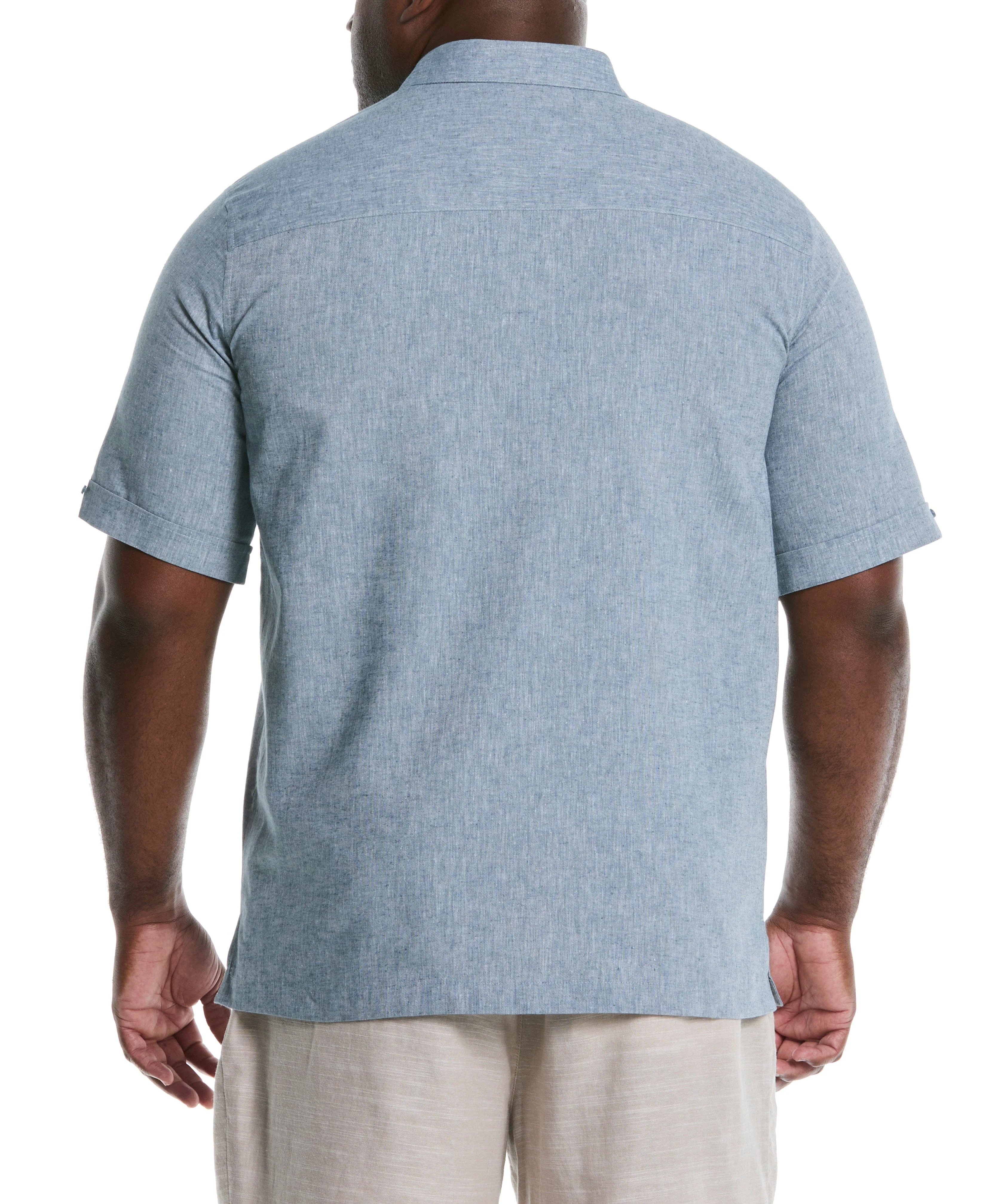 Big & Tall Engineered Dobby Panels Shirt - Image 23