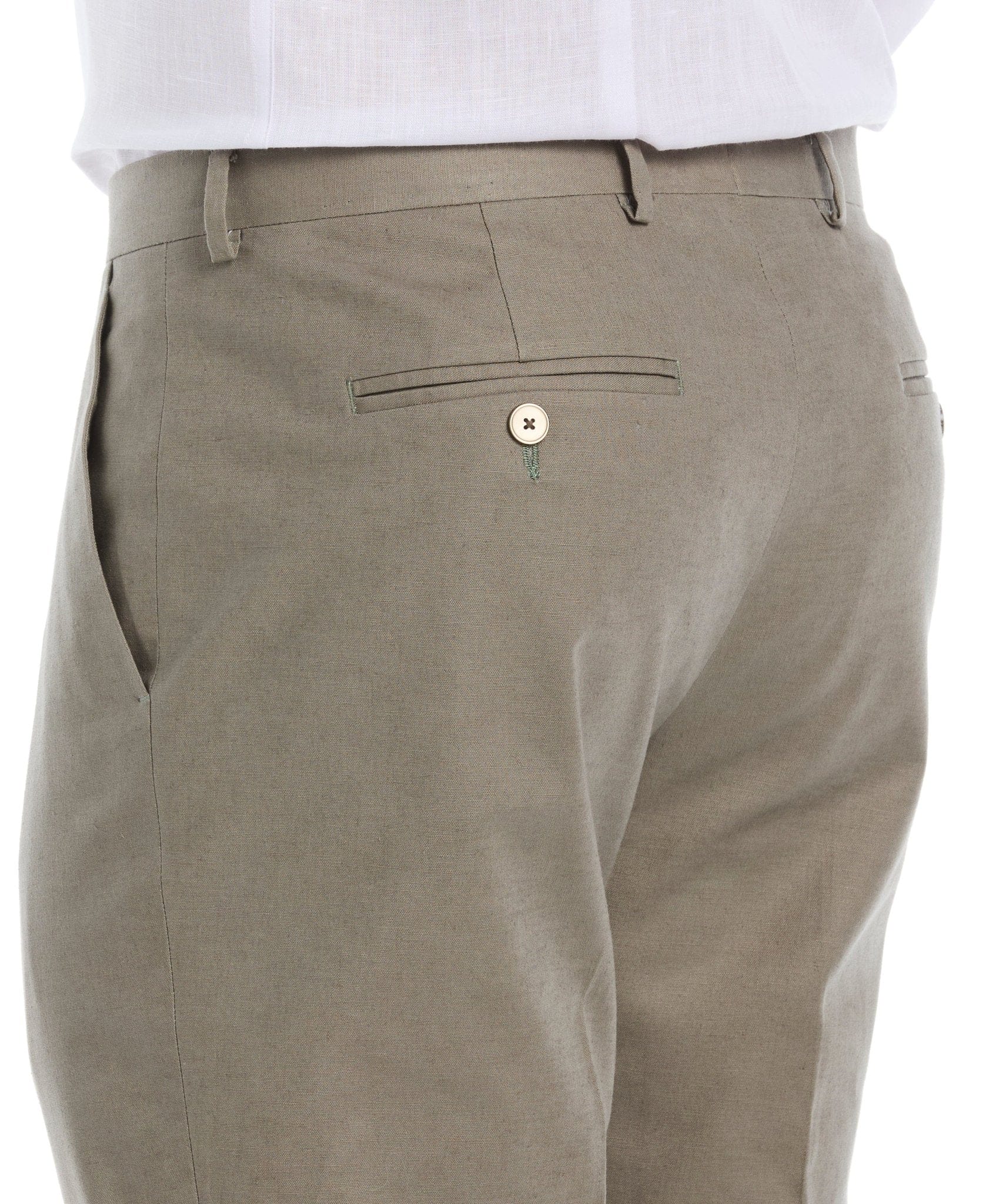 Linen Blend Burnt Olive Suit - Image 11