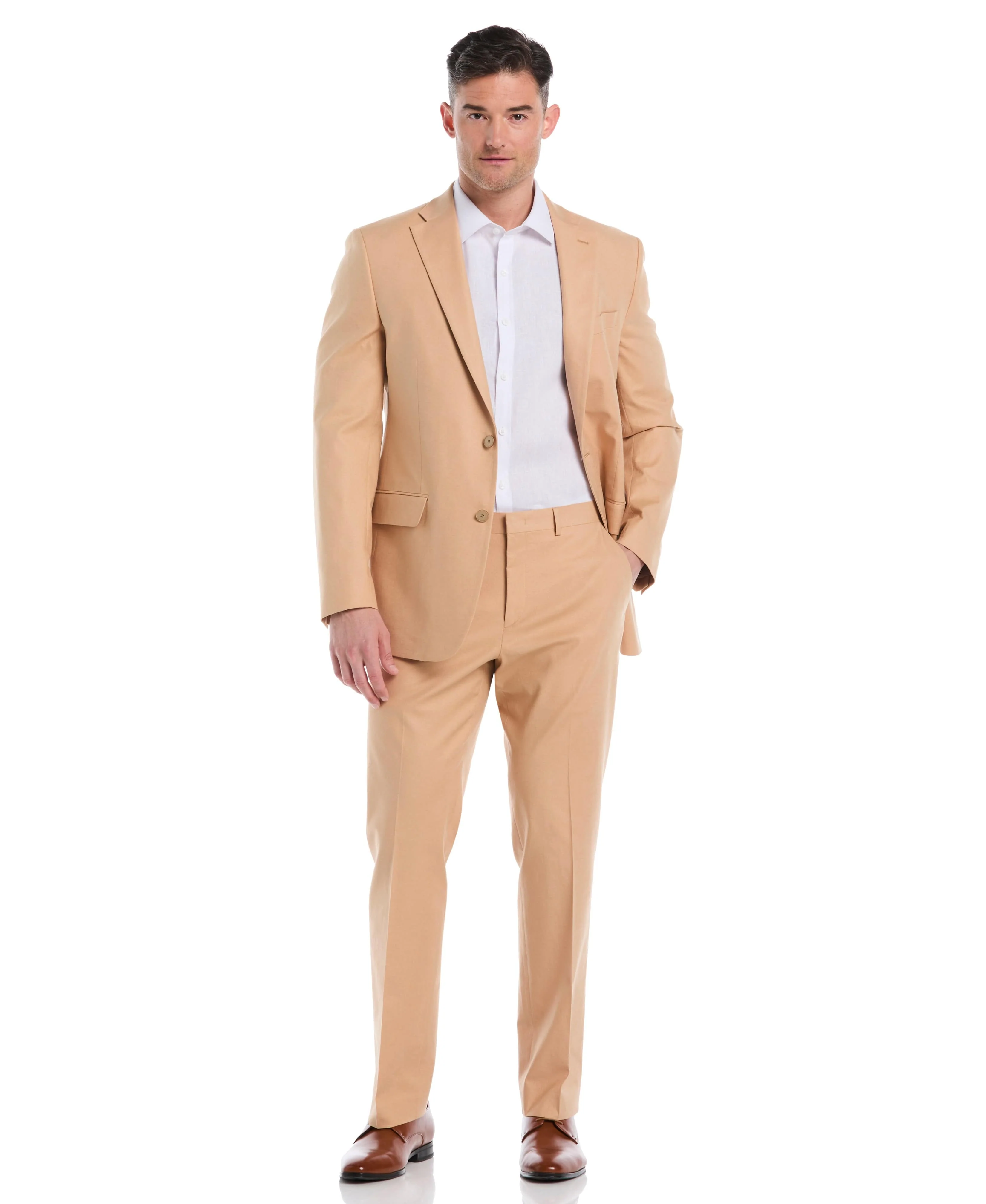 Linen Blend Flat Front Pant - Image 12